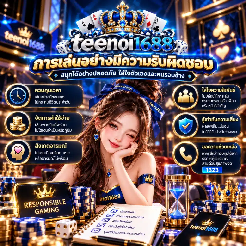 teenoi1688 การเล่นพนันอย่างมีความรับผิดชอบ