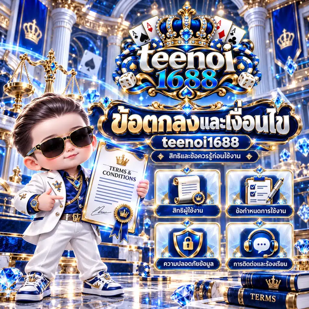 teenoi1688 ข้อตกลงและเงื่อนไข